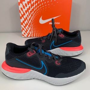 COPY - Nike Renew Run Black/Laser Blue-Laser Crim…